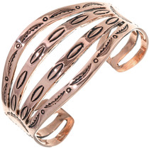 Native American Copper Cuff Hammered Bracelet 33606