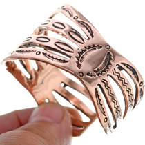 Copper Cuff Hammered Bracelet 33606