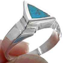 Kingman Turquoise Silver Ring 33809