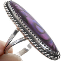 Purple Paua Shell Ladies Ring 34021