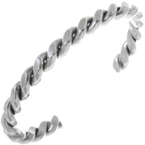 Navajo Silver Twist Wire Bracelet