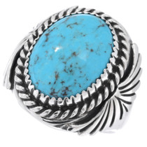 Blue Turquoise Mens Ring 34179
