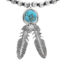 Turquoise Sterling Silver Necklace 34324