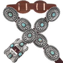 Kingman Turquoise Concho Belt 34373