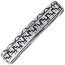 Navajo Made Silver Mesa Hair Barrette 34862