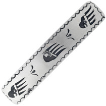 Navajo Silver Bear Paws Hair Barrette Clip 34866