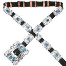 Natural Turquoise Concho Belt 24174