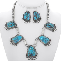 Turquoise Navajo Y Necklace Set 35260