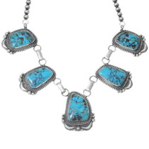 Bisbee II Turquoise Native American Necklace 35260