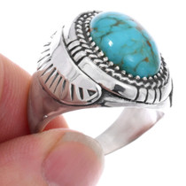 Sterling Silver Native American Turquoise Ring 35487