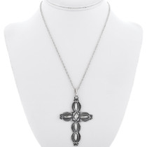 Sterling Silver Cross Pendant With Chain 35807