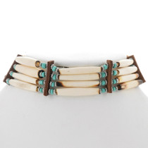 Beaded Indian Style Bone Choker 35879