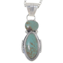 Green Turquoise Navajo Pendant 35911