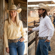His or Hers Concho Belt 38072