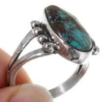 Sterling Silver Turquoise Navajo Ring 39250