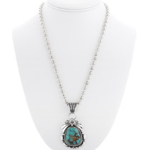 Number 8 Turquoise Pendant Necklace 29434