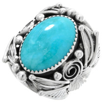 Real Turquoise Mens Ring 31488