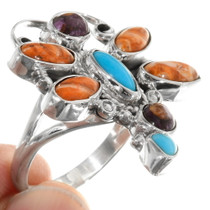 Spiny Oyster Turquoise Dragonfly Ring 39696