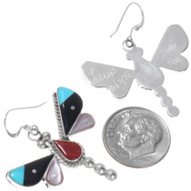 Turquoise Inlay Dragonfly Earrings 39559