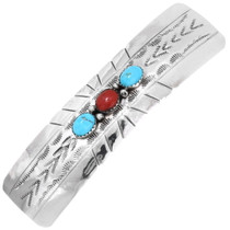Turquoise Coral Hair Barrette 26452