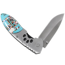 Bear Track Turquoise Handle Knife 39841