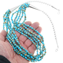 5 Strand Turquoise Bead Necklace 39846