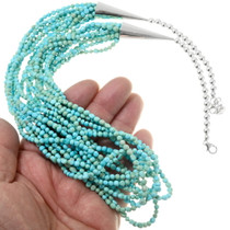 10 Strand Beaded Turquoise Necklace 39849