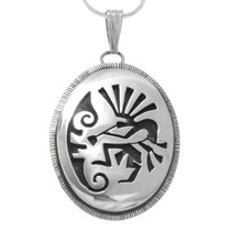 Sterling Silver Navajo Kokopelli Pendant 39942