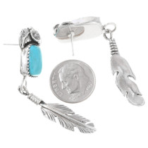 Navajo Turquoise Dangle Earrings 40039