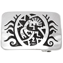 Navajo Sterling Silver Kokopelli Belt Buckle 24074