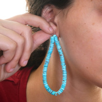 Turquoise Heishi Bracelets Earrings Bead Strands 37148
