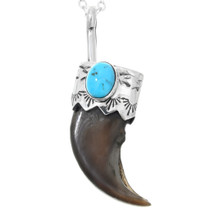 Large Bear Claw Turquoise Pendant 32416