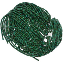 Green 8mm Turquoise Rondelle Bead Strand 37201