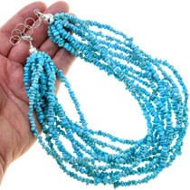 Natural Sleeping Beauty Turquoise Beaded Necklace 40848
