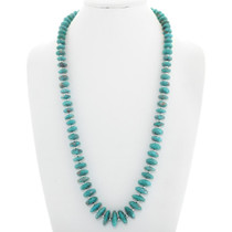 Native American Turquoise Silver Ladies Necklace 40889
