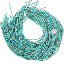 Spiderweb Turquoise Heishi Native American Style Beads 37246