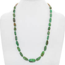 Natural Green Turquoise Bead Necklace 41003