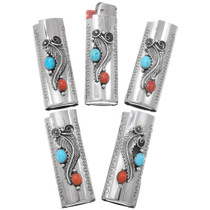 Silver Lighter Case Standard Size Bic Lighter 3 Pack 0010