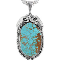 Number 8 Turquoise Large Pendant 29436