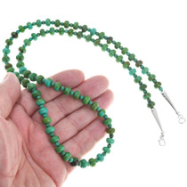 Green Turquoise Native American Beaded Necklace 41104