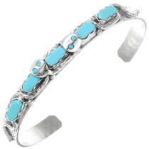 Zuni Turquoise Snake Bracelet 41164