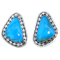 High Grade Blue Turquoise Earrings