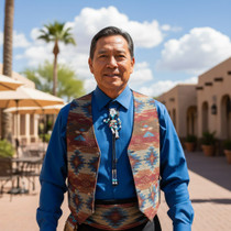 Authentic Jonathan Beyuka Kachina Bolo Tie 41224