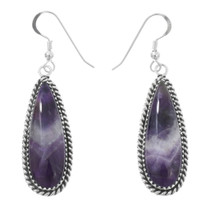 Sterling Silver Amethyst Earrings 41341