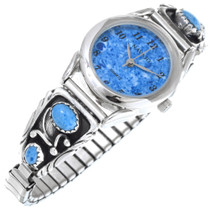 Navajo Denim Lapis Sterling Silver Watch 41380