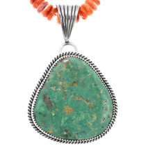 Battle Mountain Turquoise Spiny Oyster Necklace 41332