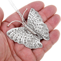 Sterling Silver Butterfly Pendant 41448