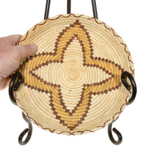 Authentic Papago Tribe Tray Basket 41494