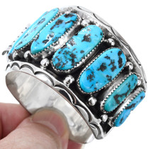 Sleeping Beauty Turquoise Navajo Watch Bracelet 41770