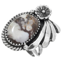 Wild Horse Magnesite Sterling Ladies Ring 41840